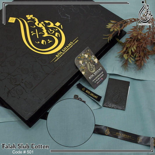 Falak Slub Cotton -Slate Gray