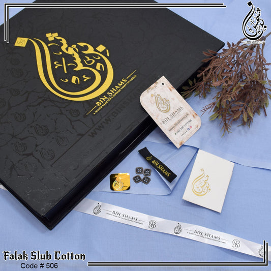 Falak Slub Cotton - Wild Blue Yonder